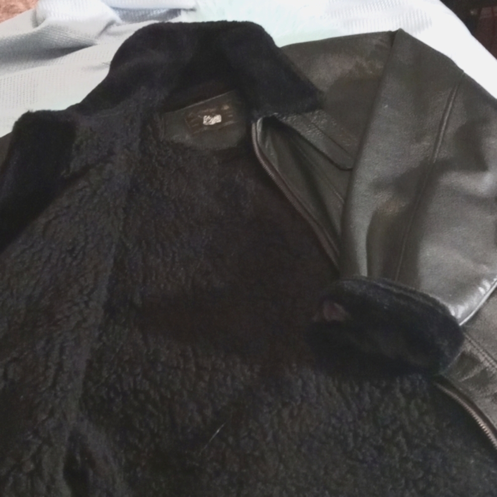 Black leather jacket Luxury  black jacket - Picture 2 of 6